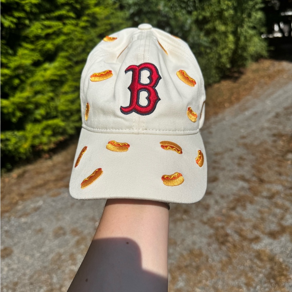 Beige Cap Red Sox Hot Dog Hat